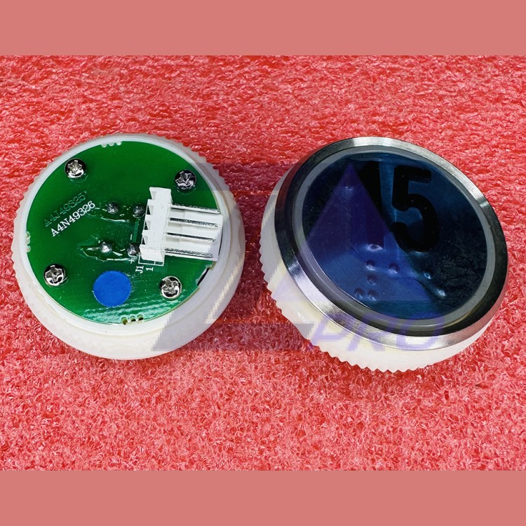 Кнопочный модуль 15 синяя подсветка с шрифтом Брайля  A4N49326 Thyssen